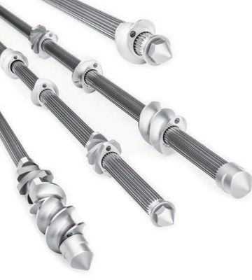 10 - eixo da extrusora do diâmetro de 120mm, elementos gêmeos da extrusora de parafuso comprimento de 500 - de 9000mm