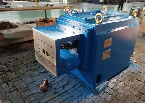 Bom preço Caixa de engrenagens de extrusão de dois parafusos com 72000 horas de vida útil 1500 rpm Velocidade de saída e 13 Nm por cm3 Torque específico para máquinas industriais on-line
