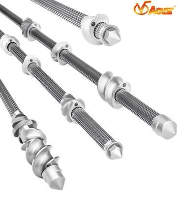 Bom preço Eixo da extrusora de alta precisão e elementos gêmeos da extrusora de parafuso com diâmetro de 10 a 120 mm e comprimento de 500 a 9000 mm on-line