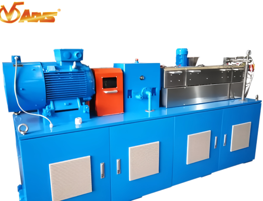Bom preço Laboratório Co Extrusor de parafuso rotativo de dois parafusos de 27 mm Diâmetro de parafuso Velocidade máxima de 750 a 1500 rpm 18,5 a 37kw Motor de acionamento para produção de alta produção on-line