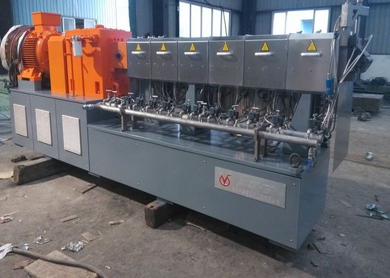 Good price Bilateral Symmetry Gear Drive System Plastic Twin Screw Extruder for Feeding Powders and Short Fibers on-line